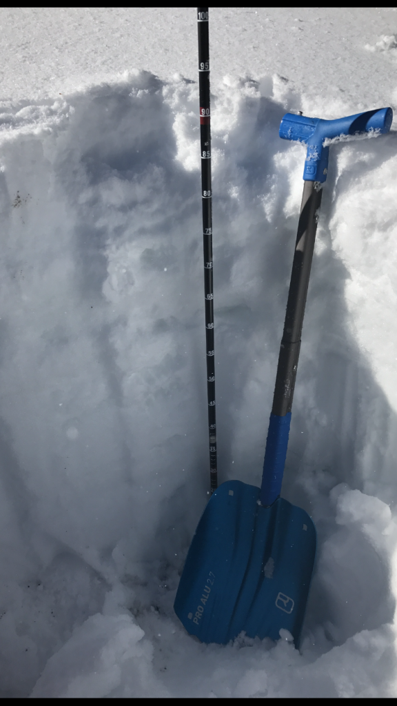  90cm HS 15cm fluff w thick ice <a href="/avalanche-terms/snow-layer" title="A snowpack stratum differentiated from others by weather, metamorphism, or other processes." class="lexicon-term">layer</a> 