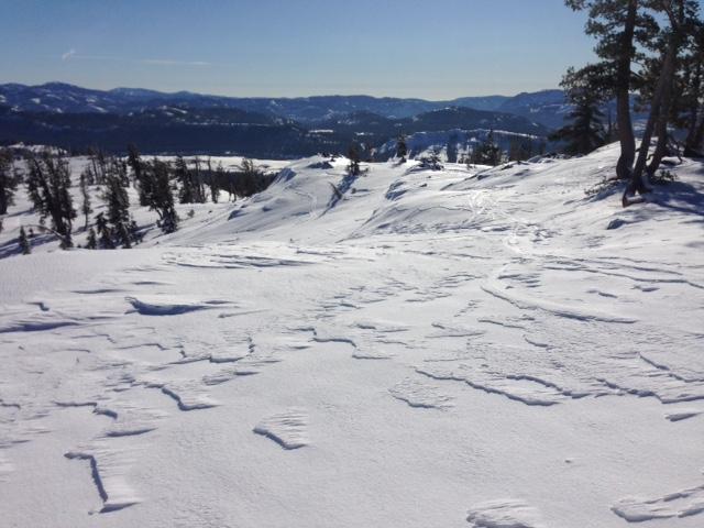  NE wind scouring at 8200&#039; Andesite Peak 