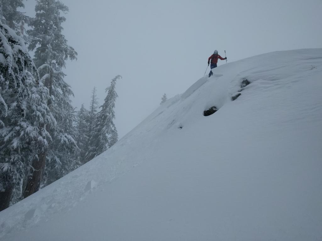  <a href="/avalanche-terms/wind-slab" title="A cohesive layer of snow formed when wind deposits snow onto leeward terrain. Wind slabs are often smooth and rounded and sometimes sound hollow." class="lexicon-term">Wind slab</a> <a href="/avalanche-terms/avalanche" title="A mass of snow sliding, tumbling, or flowing down an inclined surface." class="lexicon-term">avalanche</a> skier <a href="/avalanche-terms/trigger" title="A disturbance that initiates fracture within the weak layer causing an avalanche. In 90 percent of avalanche accidents, the victim or someone in the victims party triggers the avalanche." class="lexicon-term">triggered</a> on test slope.  W <a href="/avalanche-terms/aspect" title="The compass direction a slope faces (i.e. North, South, East, or West.)" class="lexicon-term">aspect</a>, 7500&#039;, 35 degree slope. 