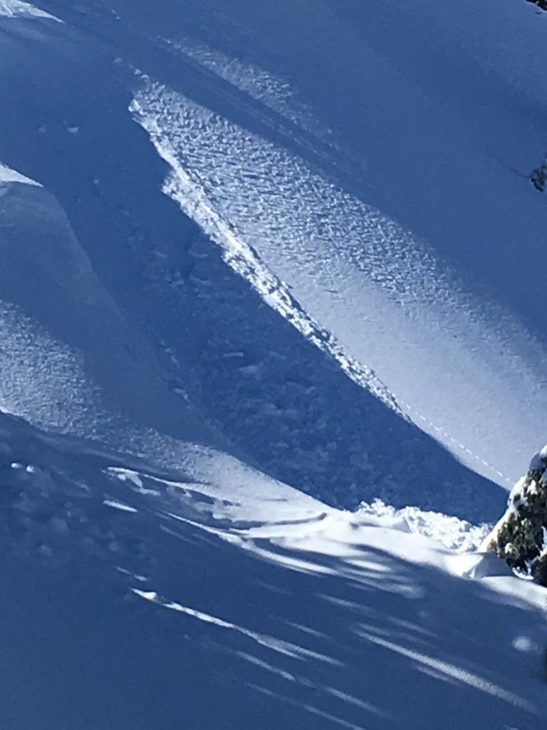  <a href="/avalanche-terms/skin-track" title="Backcountry skiers and some snowboarders ascend slopes using climbing skins attached to the bottom of their skis." class="lexicon-term">Skin track</a> set this off 