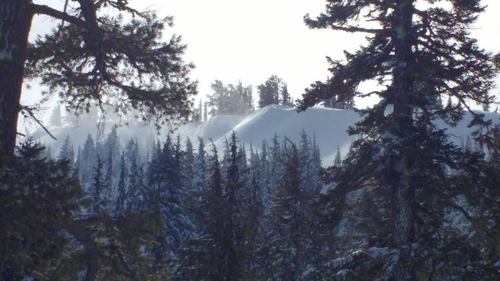  Blowing snow on Carpenter Ridge. 