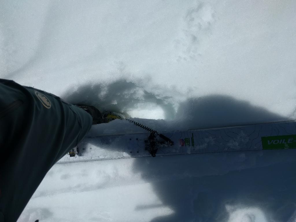  Shin deep unsupportable wet snow on an E <a href="/avalanche-terms/aspect" title="The compass direction a slope faces (i.e. North, South, East, or West.)" class="lexicon-term">aspect</a> at 11:50 am at 7400 ft. 