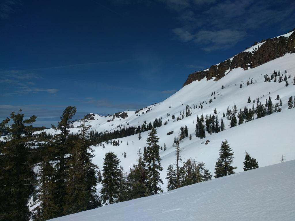  Sunny skies looking north from Castle Peak around 11:40 am 