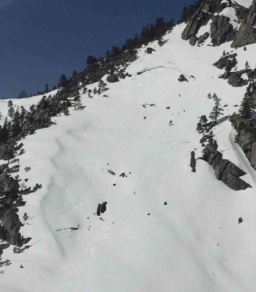  Large <a href="/avalanche-terms/glide" title="When the entire snowpack slowly moves as a unit on the ground, similar to a glacier." class="lexicon-term">Glide</a> Cracks on S. Maggie&#039;s 