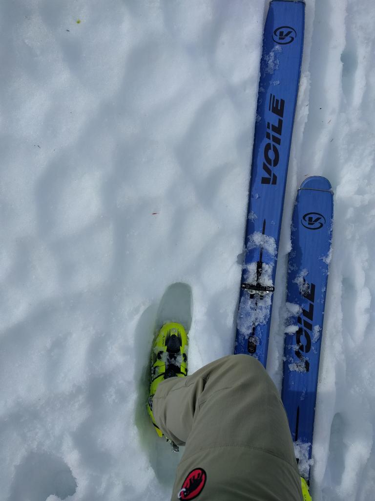  Boot top deep wet snow on a N <a href="/avalanche-terms/aspect" title="The compass direction a slope faces (i.e. North, South, East, or West.)" class="lexicon-term">aspect</a> near 8800 ft. at 10:00 am 