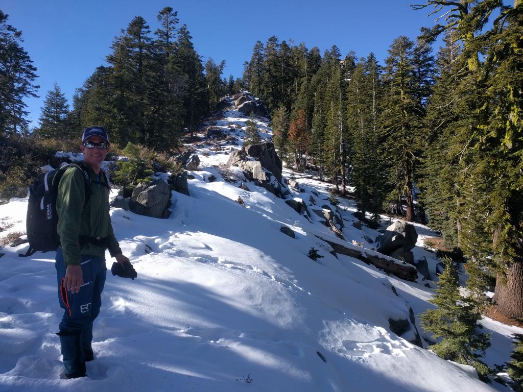  Looking up the ridge toward Becker Peak @ 7900 ft. 