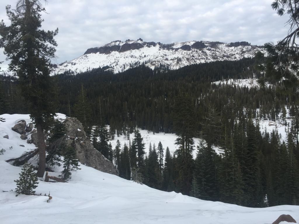  Cloud cover and thin coverage on S. side of Castle Peak 