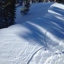 Small, unstable wind loaded slab.