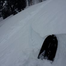 Slab failure of new snow, Mt. Judah