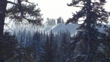 Blowing snow on Carpenter Ridge.