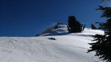 Blowing snow near the summit of Castle Peak as observed from vicinity of noted lat/long.