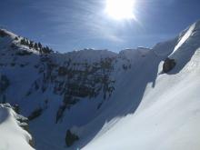 Cornices above the N side of Castle Peak