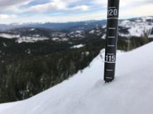 Photo 1: Average height of snow near summit of Andesite