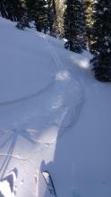 Wind effected surface snow.