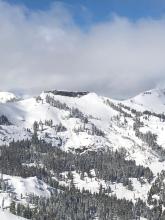 Deep Slab avalanche viewed from Helicopter