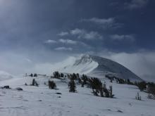 Intense blowing snow