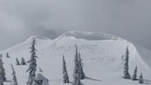 Natural wind slab below the summit of Andesite, E aspect, ~8,200'. Appeared to have occurred late on March 24.