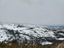 Increasing cloud cover and the approaching storm.