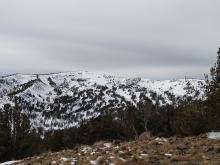 Looking across at Relay Peak.
