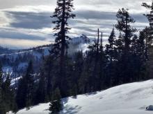 NE side of Silver Peak as viewed from ridge between Pole Creek and Deep Creek.