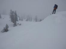 Wind loaded test slopes showing unreactive slabs.