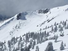 Loose wet activity from yesterday on Ralston Peak