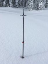 Open areas below Castle Pass were holding several inches fresh snow on top of older soft snow.