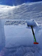 ECTP 17 on a small wind-loaded test slope.