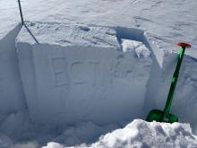 ECTN on wind slab. NE aspect, above treeline terrain. P hard slab over 1F hard older rounds.