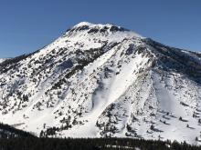 S and SE aspects on Mt. Rose proper as seen from Slide Mtn.