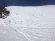 Roller balls of various sizes on South face