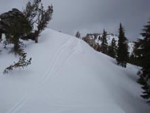 Ski cuts on several wind slab test slopes that produced no results.