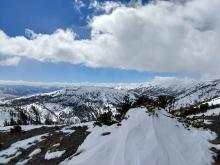 Cloud cover during the day in this area seemed to limit the formation of loose wet snow problems.