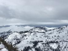 Cloud cover to the south of Rubicon Peak
