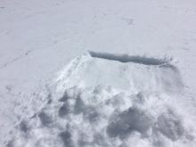 1-2cm of new snow atop frozen rain crust