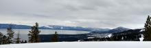 Cloud cover increased during our tour and light snow started to fall around noon.