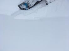 Above tree line there was very minor cracking in wind loaded areas.