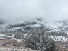 View of Roundtop area from approach hike.