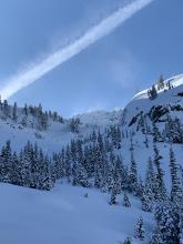 Active wind transport on ridgelines.