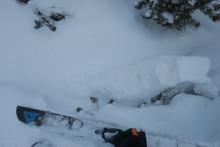 A few small test features had cohesive snow that broke with a ski kick.