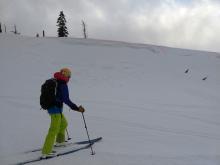 Wind slab avalanche on Wildflower Ridge