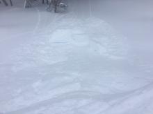 Small cornice drops and ski cuts produced limited loose dry sluffing of upper new snow.