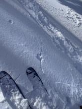 Minor cracking on a wind-loaded test slope after it was undercut.