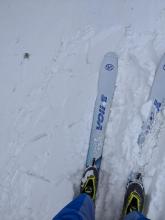 One of the largest drifts of wind blown snow that we saw.