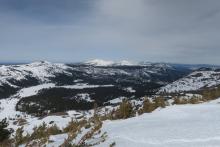 Looking towards Lake Tahoe from near the summit. 