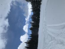 Blue skies, Graupel, and snow all within 5 minutes 