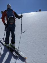 Firm icy surfaces were widespread, especially on ridges and north facing slopes