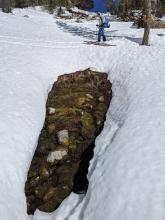 Creeks with flowing water melting out above 9000 ft. 