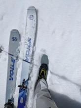 Wet snow on an E aspect at 9000 ft at 9:30 am. It was still ski supportable but not boot supportable.