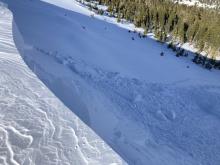 cornice was that dropped was 30ft long, 5 ft wide and 4 ft deep
